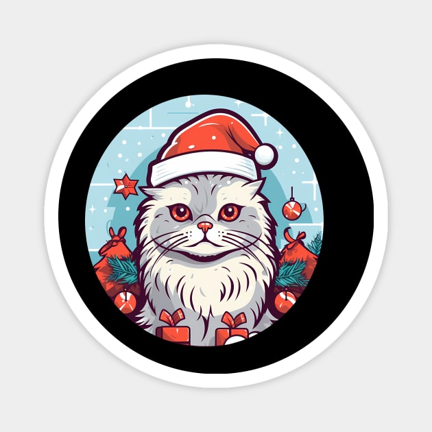 Siberian Cat Xmas, Love Cats Magnet by logiamerch